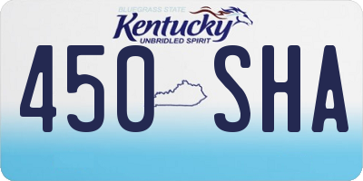 KY license plate 450SHA