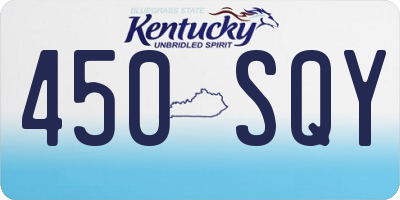 KY license plate 450SQY