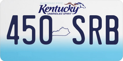 KY license plate 450SRB