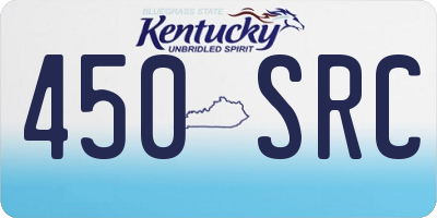 KY license plate 450SRC