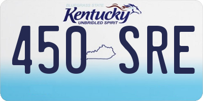 KY license plate 450SRE