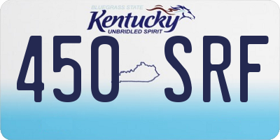 KY license plate 450SRF