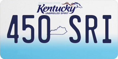KY license plate 450SRI