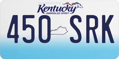 KY license plate 450SRK