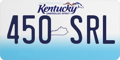 KY license plate 450SRL