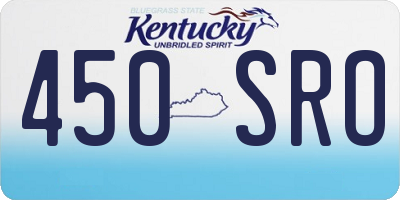 KY license plate 450SRO