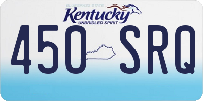 KY license plate 450SRQ