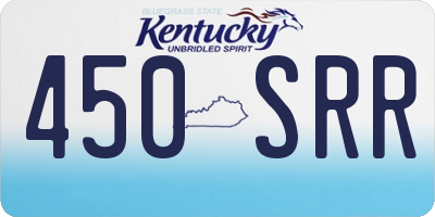 KY license plate 450SRR