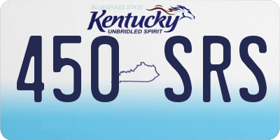 KY license plate 450SRS