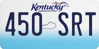 KY license plate 450SRT