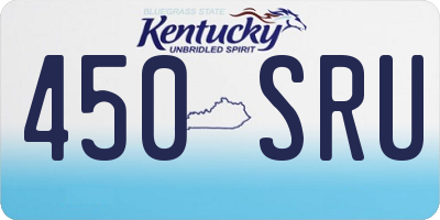 KY license plate 450SRU
