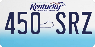 KY license plate 450SRZ