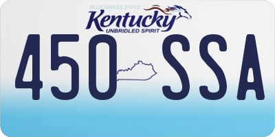 KY license plate 450SSA