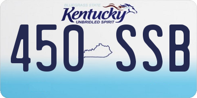 KY license plate 450SSB