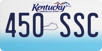 KY license plate 450SSC