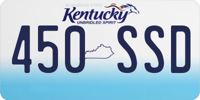 KY license plate 450SSD