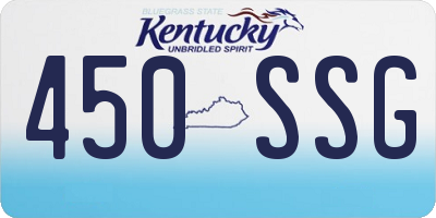 KY license plate 450SSG