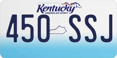 KY license plate 450SSJ