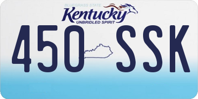 KY license plate 450SSK
