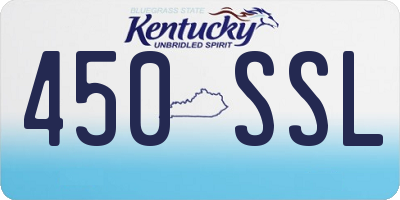 KY license plate 450SSL