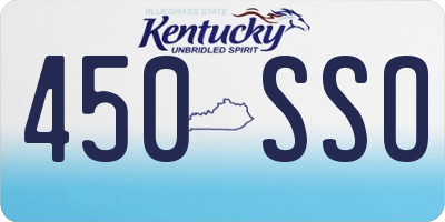 KY license plate 450SSO