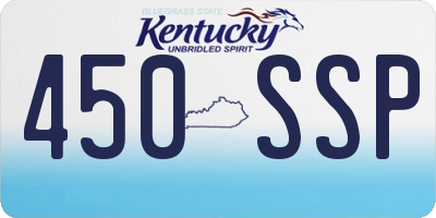 KY license plate 450SSP