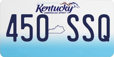 KY license plate 450SSQ