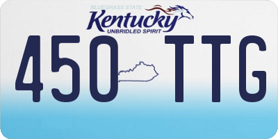KY license plate 450TTG