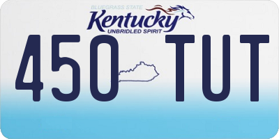 KY license plate 450TUT