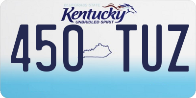 KY license plate 450TUZ