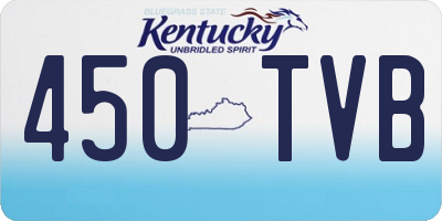 KY license plate 450TVB