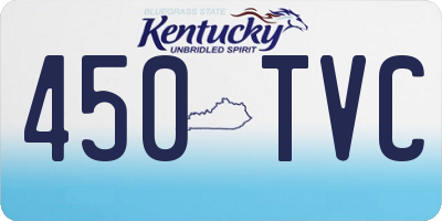 KY license plate 450TVC