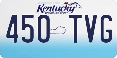 KY license plate 450TVG
