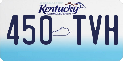 KY license plate 450TVH