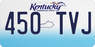 KY license plate 450TVJ