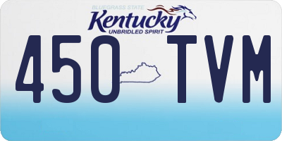 KY license plate 450TVM