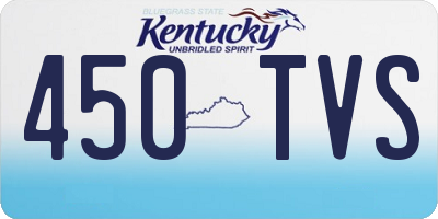 KY license plate 450TVS