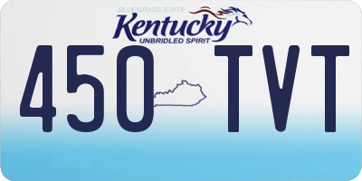 KY license plate 450TVT