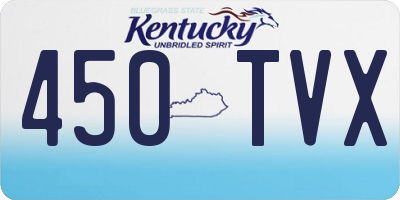 KY license plate 450TVX