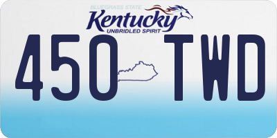 KY license plate 450TWD