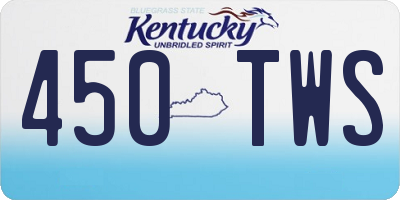 KY license plate 450TWS