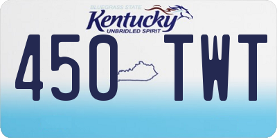 KY license plate 450TWT