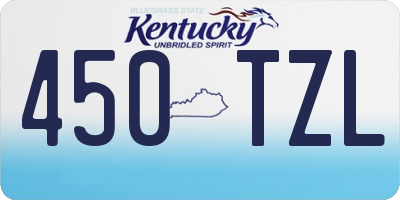 KY license plate 450TZL