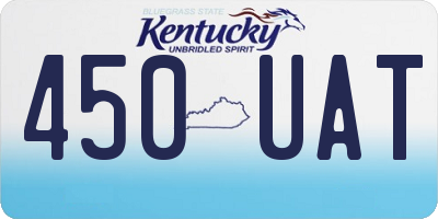 KY license plate 450UAT