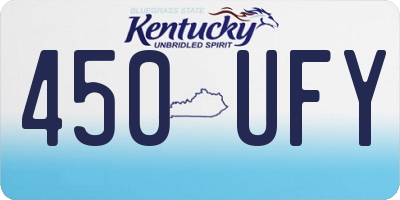 KY license plate 450UFY