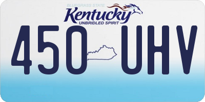 KY license plate 450UHV