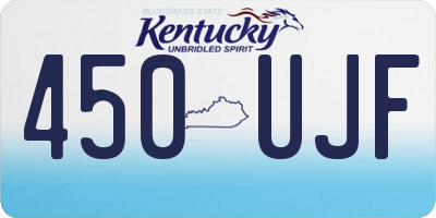 KY license plate 450UJF