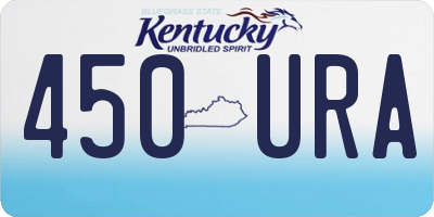 KY license plate 450URA