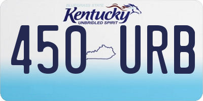 KY license plate 450URB