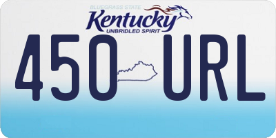 KY license plate 450URL